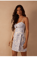 Vestido Curto Estampa Mare Suave