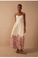 Vestido Cropped Estampa Paisley Boemio