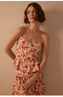 Blusa Estampa Peônia