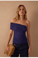 Blusa Ombro Só Malha Crepe