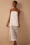 Vestido Cropped Linho Com Renda