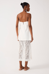 Vestido Cropped Linho Com Renda