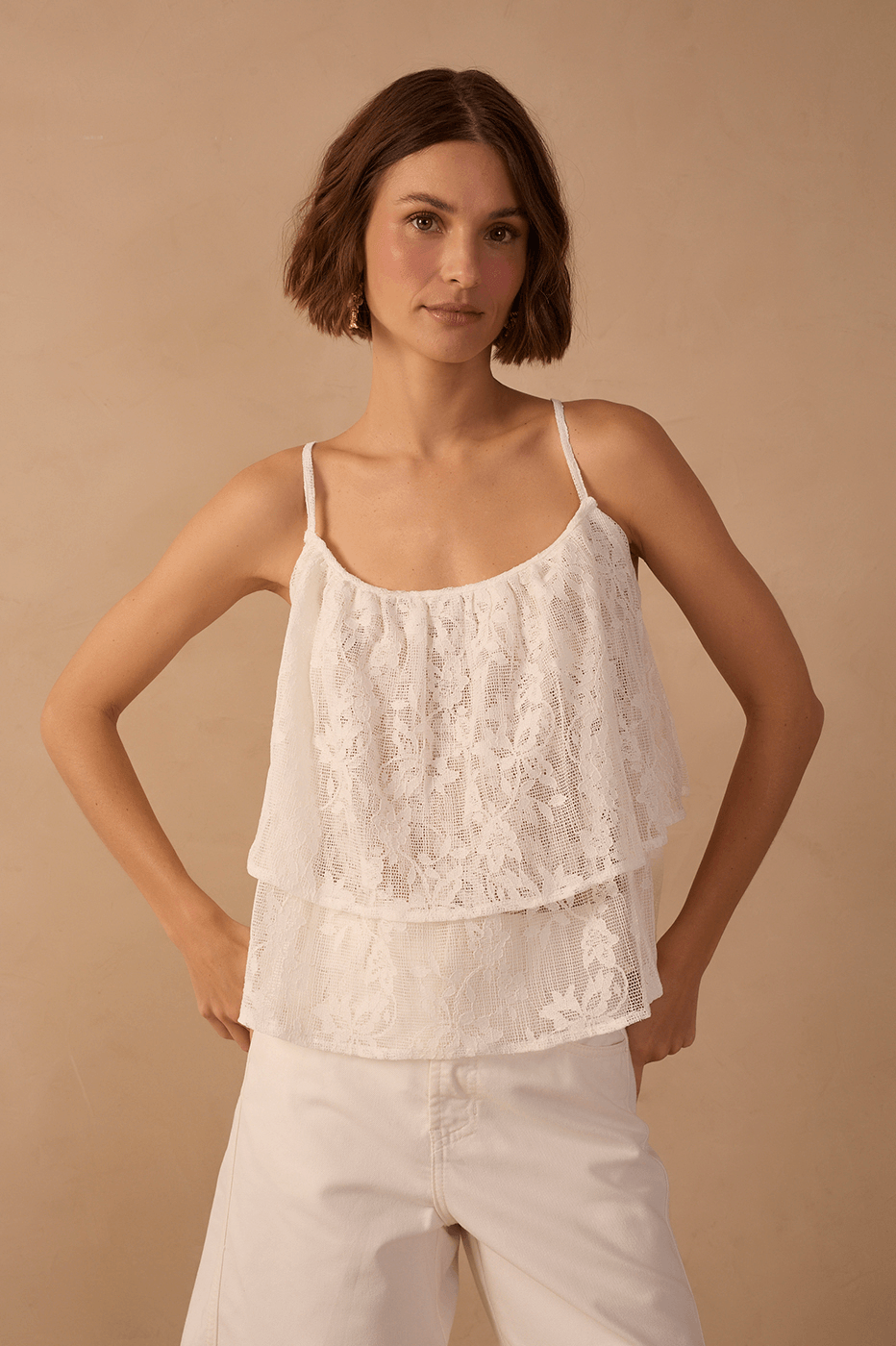 Blusa Renda Camadas