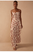 Vestido E Lenço Estampa Férias de Verão
