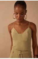 Blusa Algodão Recorte Busto