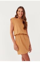 Vestido Malha Curto Ombreira