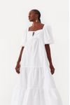 Vestido Longuete Algodao Manga Bufante