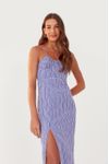 Vestido Midi Xadrez Amarração Ombro
