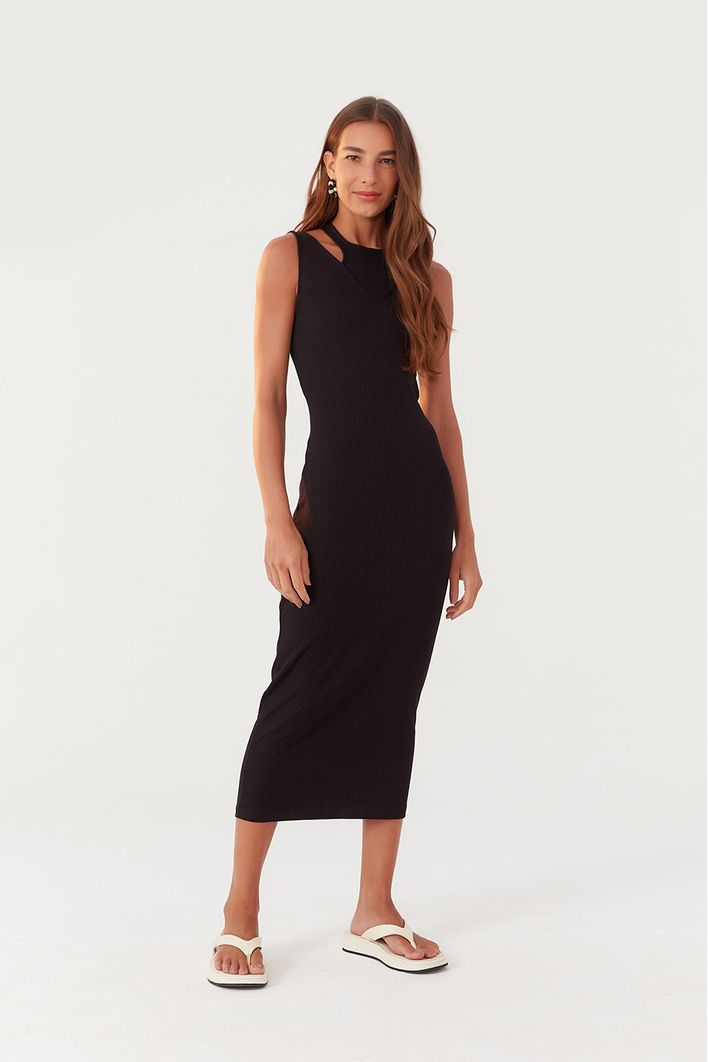 Vestido Tubinho Canelado