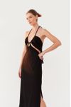 Vestido Longuete Linho Busto Diferenciad