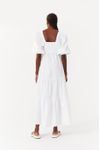 Vestido Longuete Algodao Manga Bufante