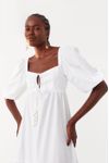 Vestido Longuete Algodao Manga Bufante