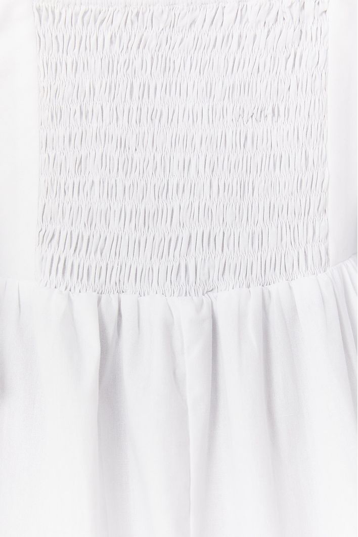 Vestido Longuete Algodao Manga Bufante
