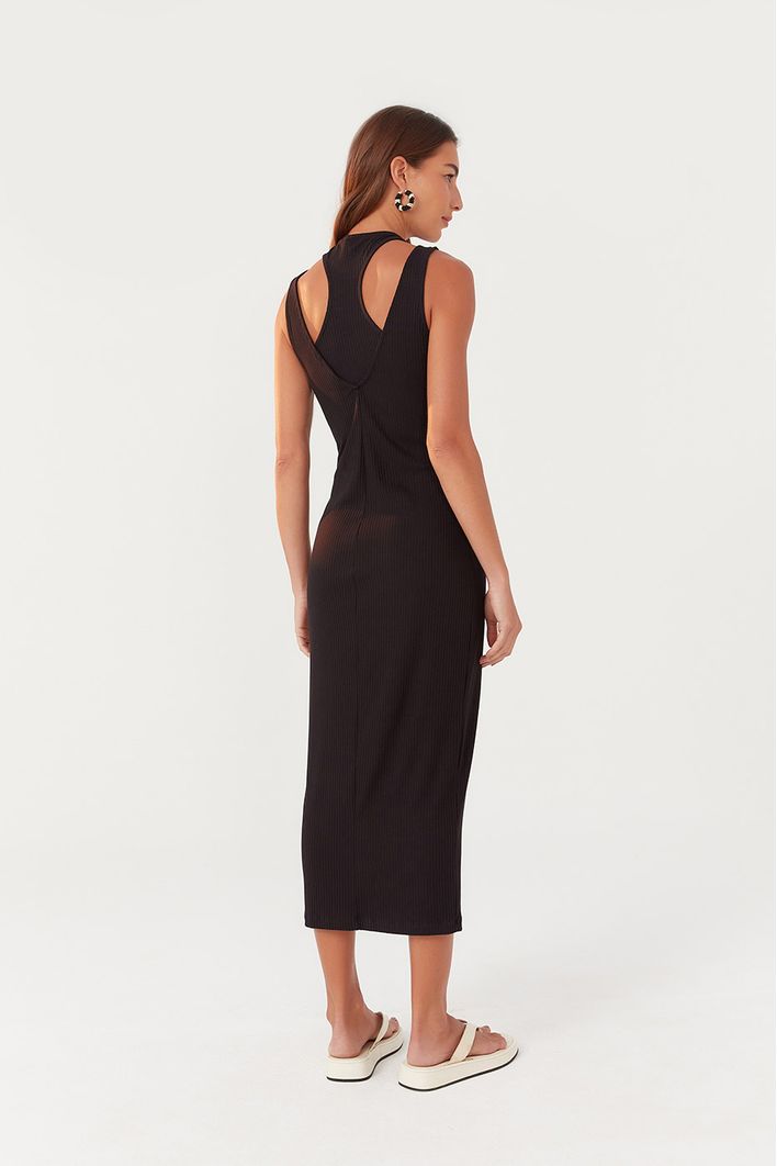 Vestido Tubinho Canelado