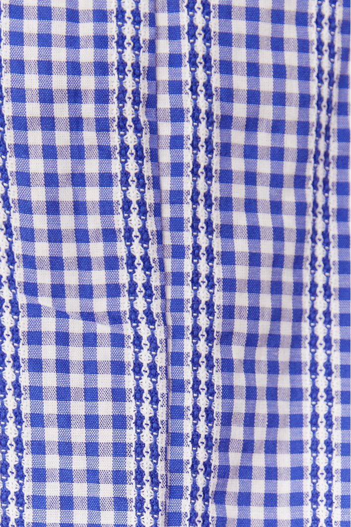 Vestido Midi Xadrez Amarração Ombro