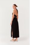 Vestido Longuete Linho Busto Diferenciad