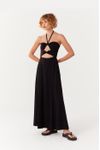 Vestido Midi Recortes Frente