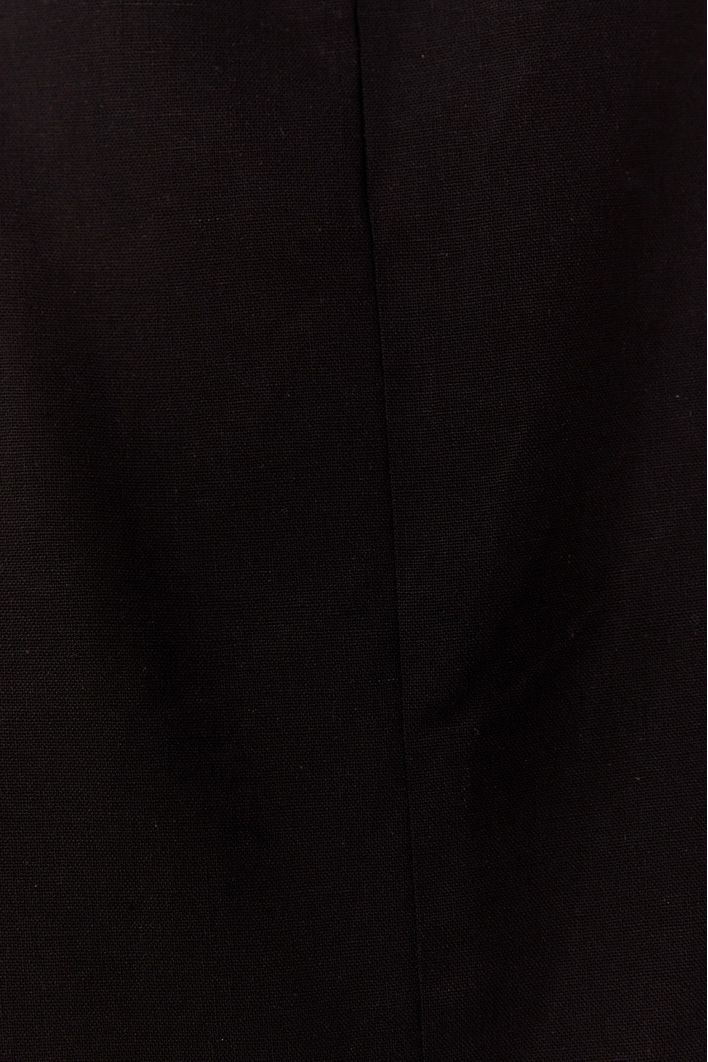 Vestido Longuete Linho Busto Diferenciad