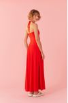 Vestido Midi Recortes Frente