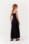 Vestido Midi Recortes Frente