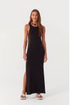 Vestido Malha Canelada Regata