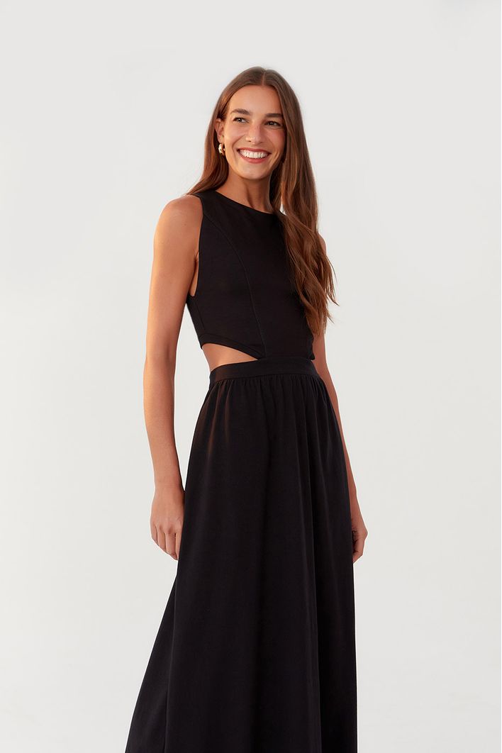 Vestido Mix Malha