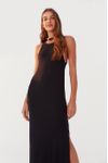 Vestido Malha Canelada Regata