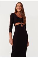Vestido Midi Vazado