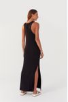 Vestido Malha Canelada Regata