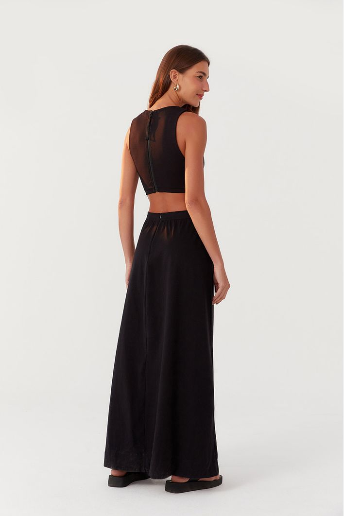 Vestido Mix Malha
