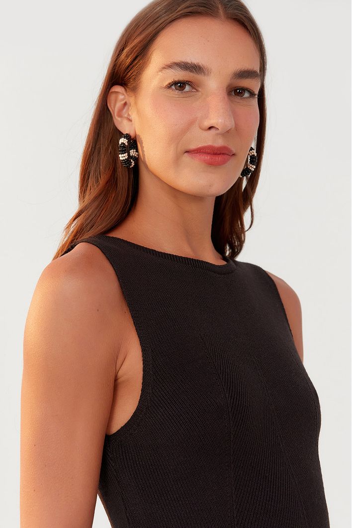 Vestido Tricot Fenda