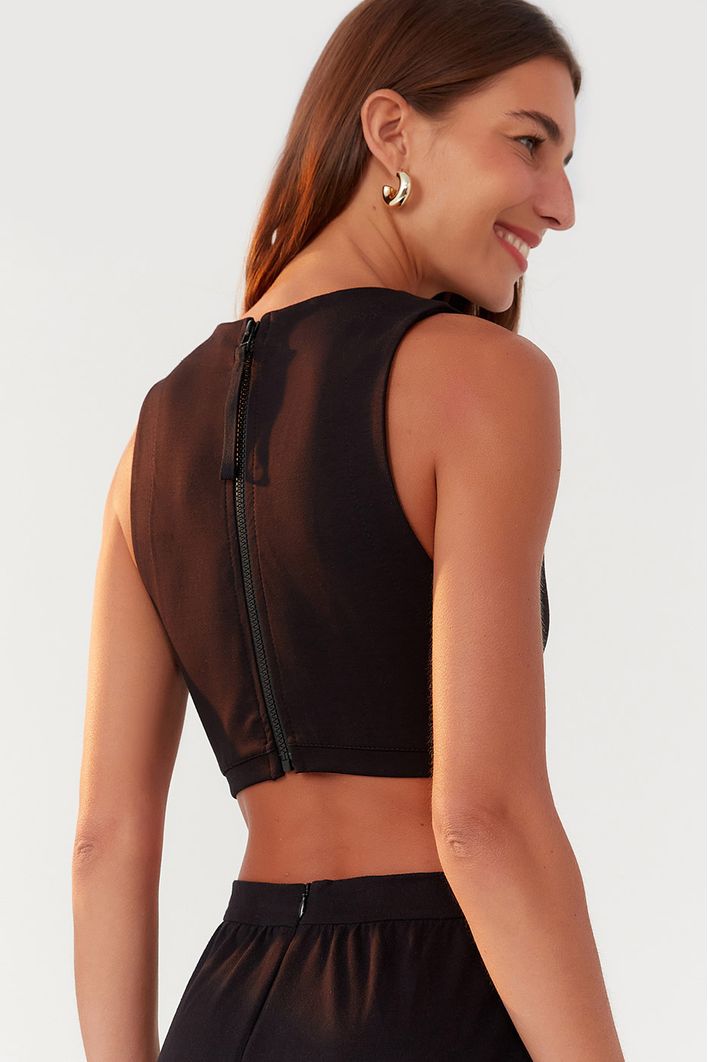 Vestido Mix Malha