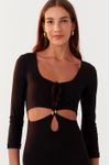 Vestido Midi Vazado