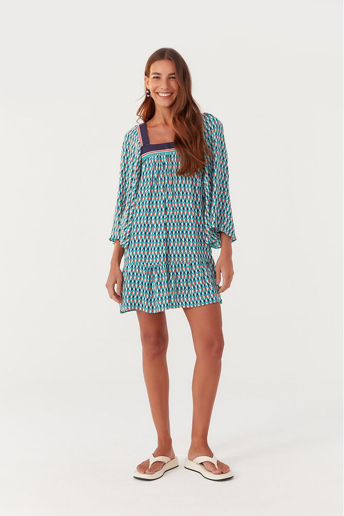 Vestido Estampa Sardina
