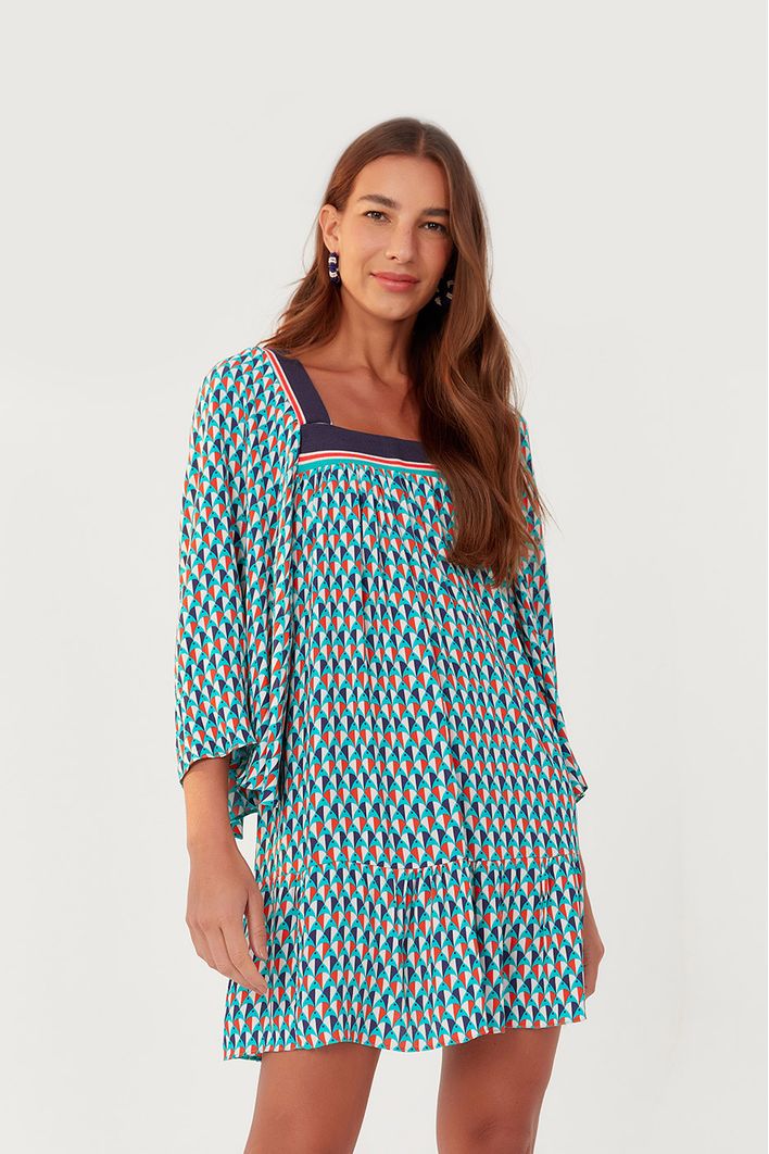 Vestido Estampa Sardina