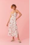 Vestido Midi Estampa Marina