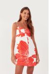 Vestido Linho Estampa Ondina
