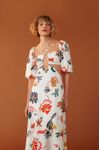 Vestido Midi Estampa Amar
