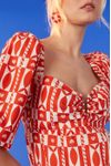 Vestido Cropped Estampa Beira-mar