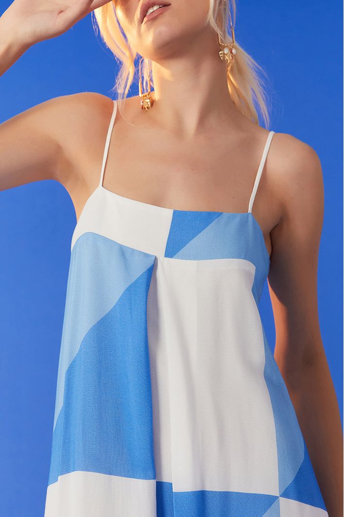 Vestido Longo Estampa Veleiro