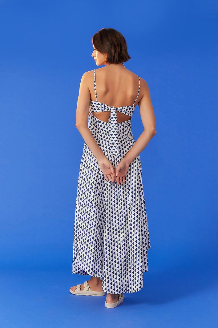 Vestido Longo Estampa Velas