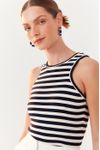 Cropped Estampa Listra Patch Âncora