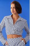 Camisa Cropped Estampa Velas