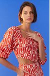 Top Corselet Estampa Beira-mar