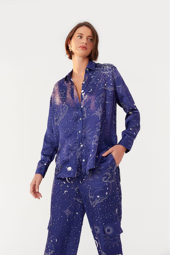 Camisa Estampa Rotas