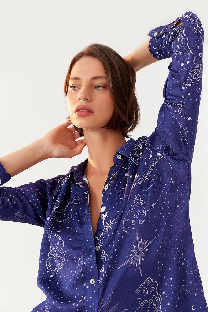Camisa Estampa Rotas