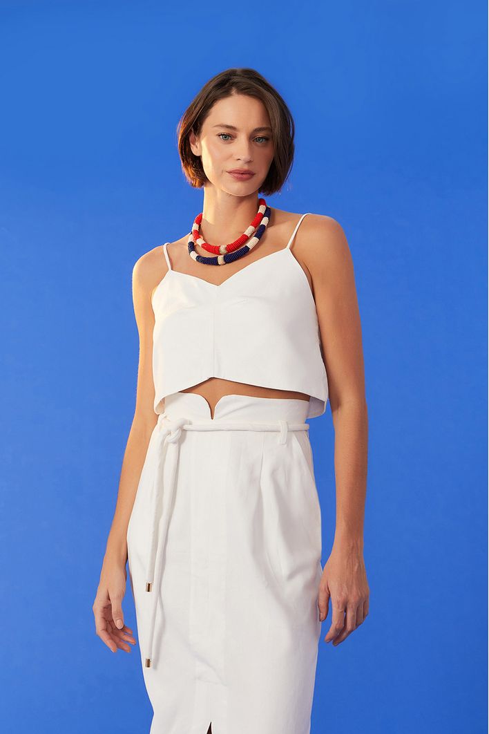 Blusa Linho Pence Frente