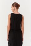 Blusa Linho Detalhe Decote Frente