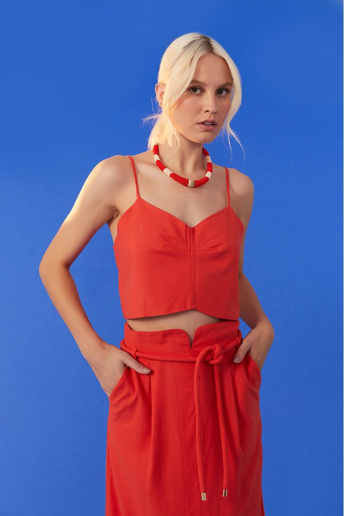 Blusa Linho Pence Frente