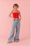 Blusa Cropped Recortes Frente
